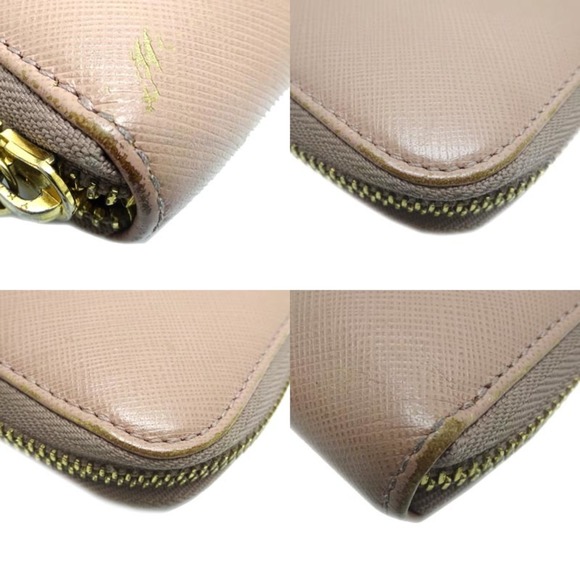 Salvatore Ferragamo Gancini Long Wallet Ladies' JL-22 B300 Leather Pink - Picture 8 of 9